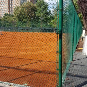 Red Clay Court with Fence